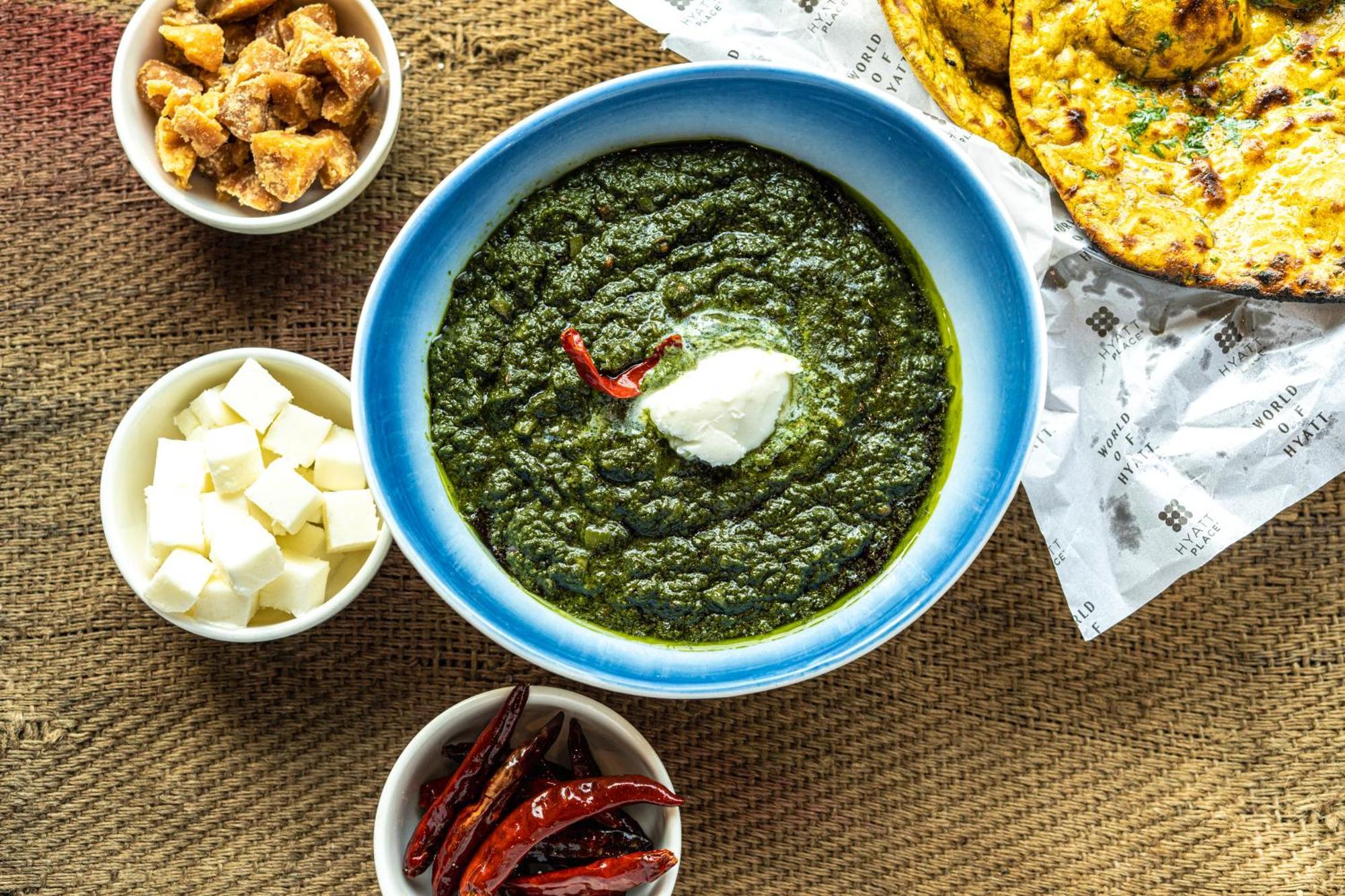 Hyatt Place Gurgaon Udyog Vihar Exteriör bild Palak paneer